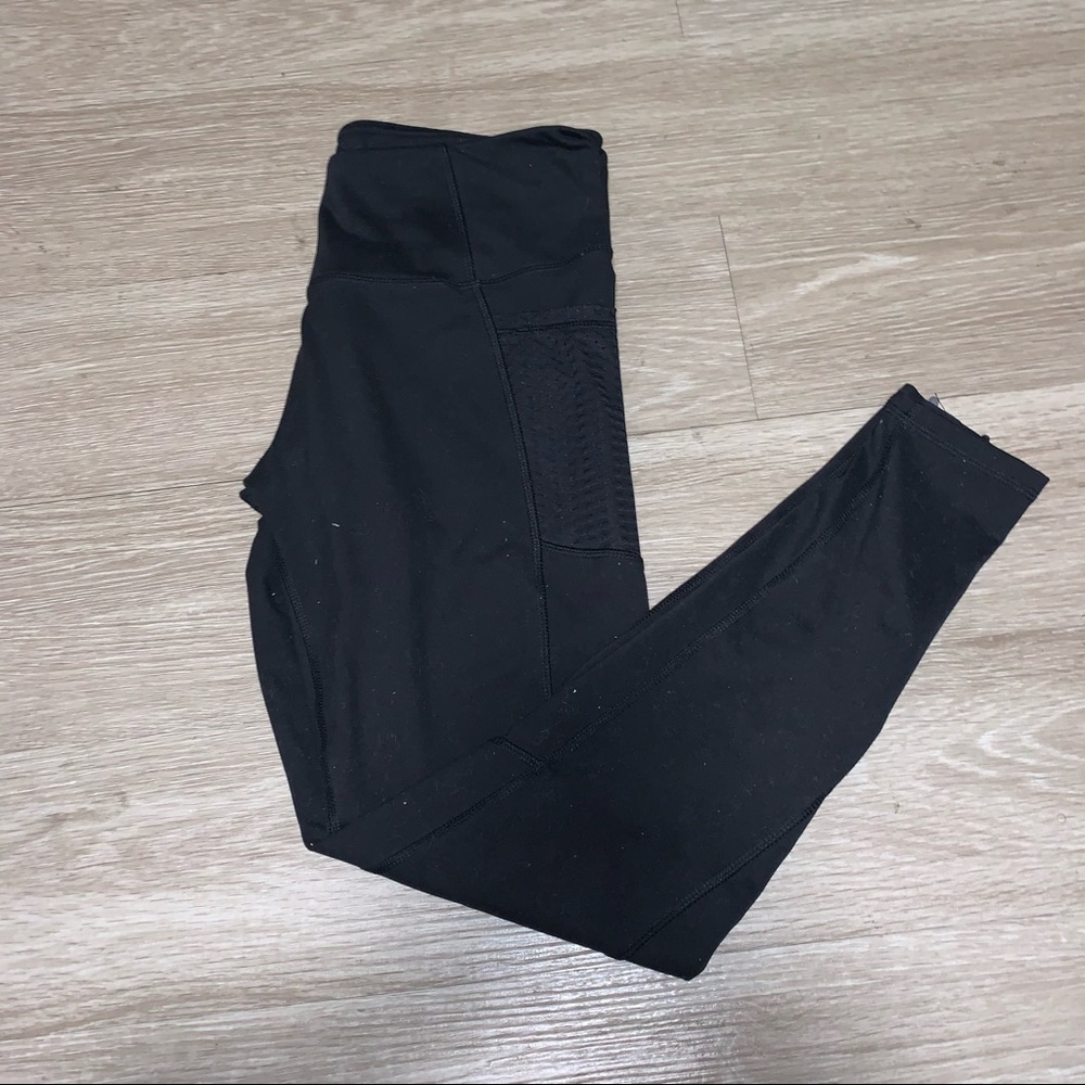 Black leggings with zippers